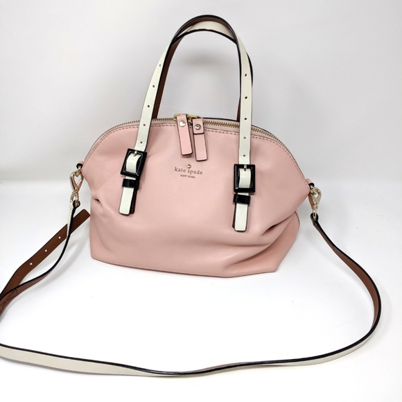 kate spade Handbags - Kate Spade Pink Bag Drew Waverly ST Pink/White